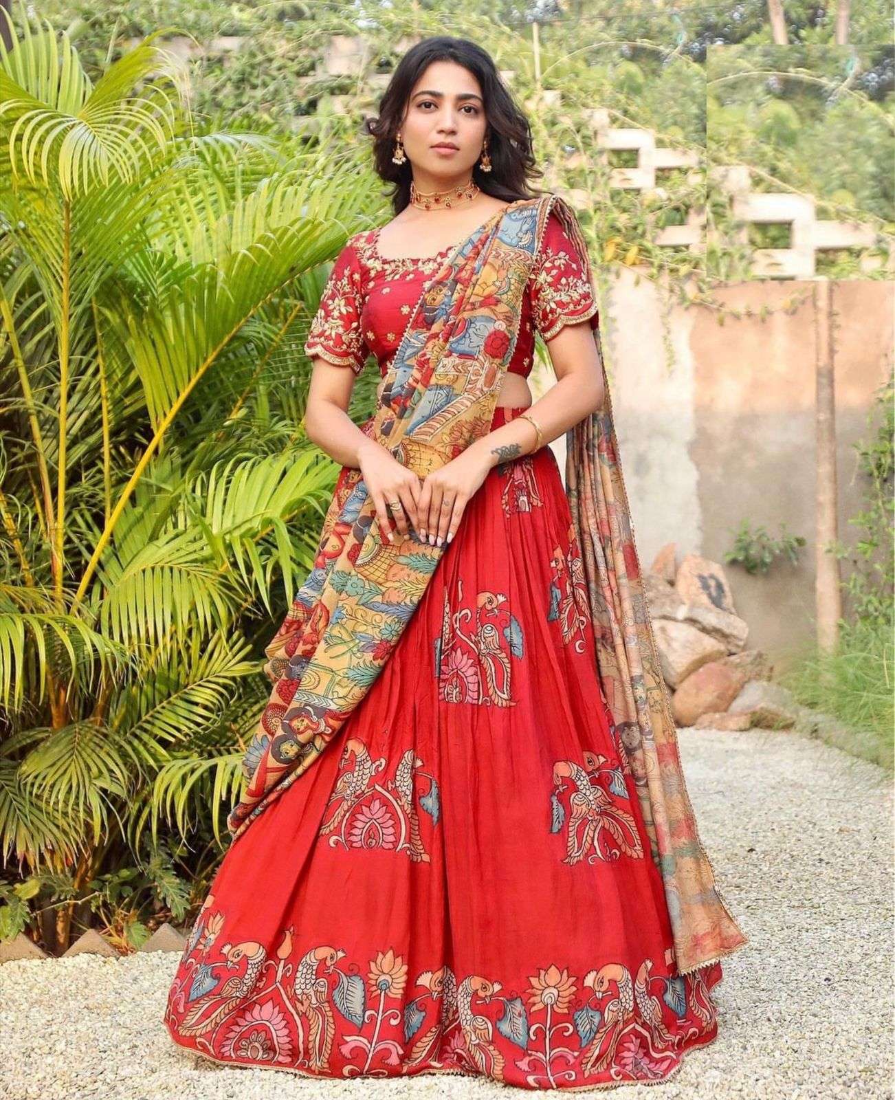 PC-389 HIT DESIGN BY ASLIWHOLESALE DESIGNER FANCY CREPE PRINTED LEHENGA