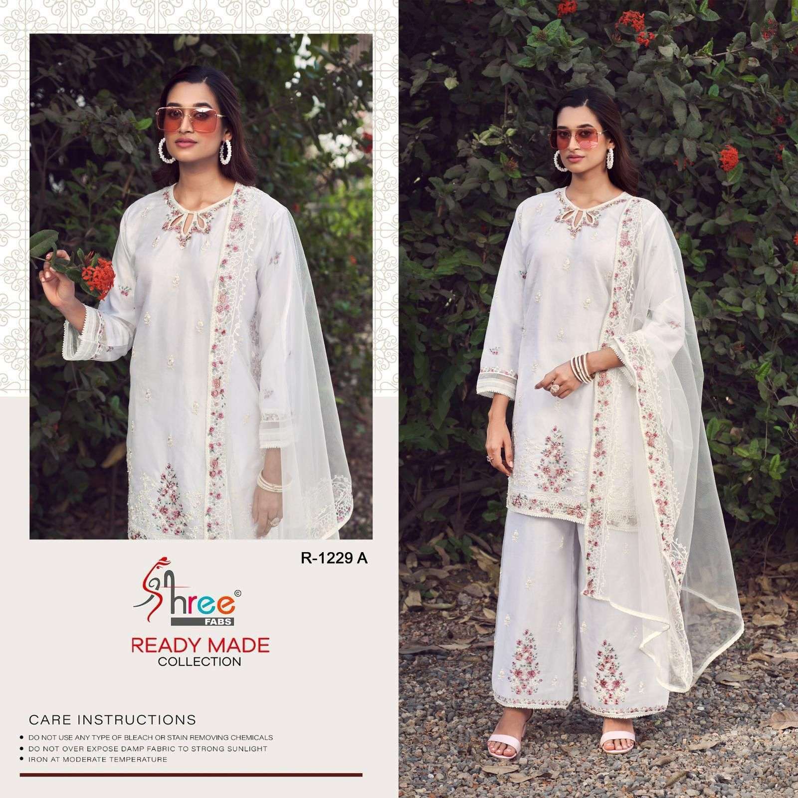 R-1229 COLOURS BY SHREE FABS HEAVY EMBROIDERED ORGANZA PAKISTANI DRESSES