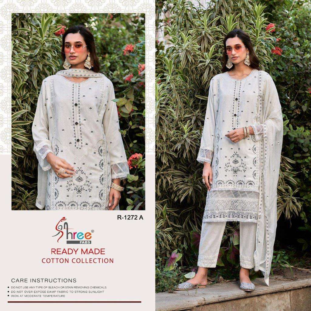 R-1272 COLOURS BY SHREE FABS HEAVY EMBROIDERED COTTON PAKISTANI DRESSES