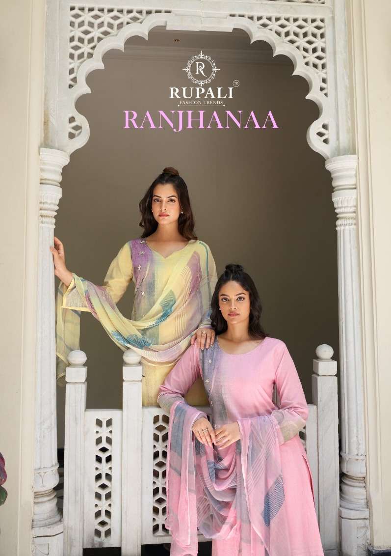 RANJHANAA BY RUPALI FASHION TRENDS DESIGNER COTTON LAWN PRINTED DRESSES
