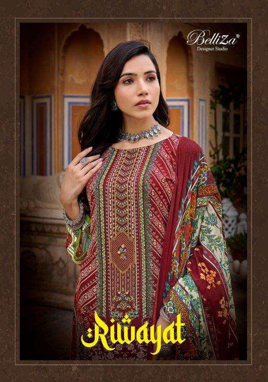 RIWAYAT BY BELLIZA 925-001 TO 925-008 SERIES VISCOSE RAYON DIGITAL PRINT DRESSES