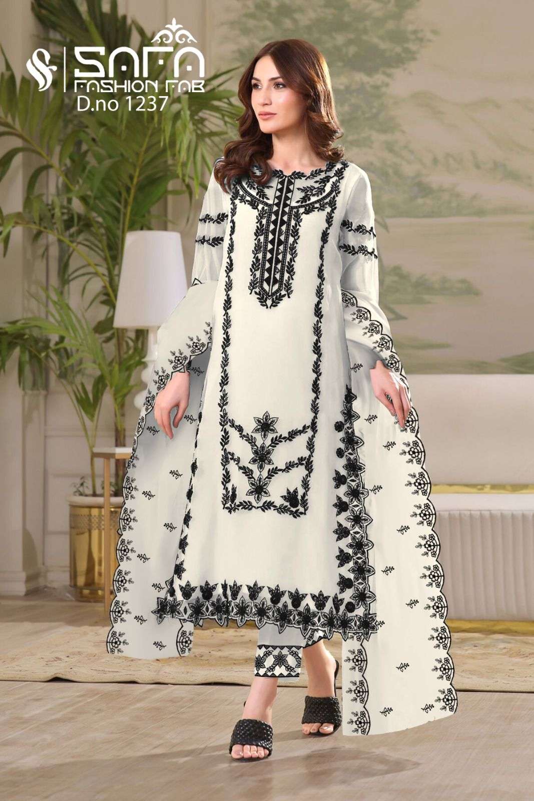 SAFA 1237 BY SAFA FASHION HUB GEORGETTE STITCHED PAKISTANI DRESSES