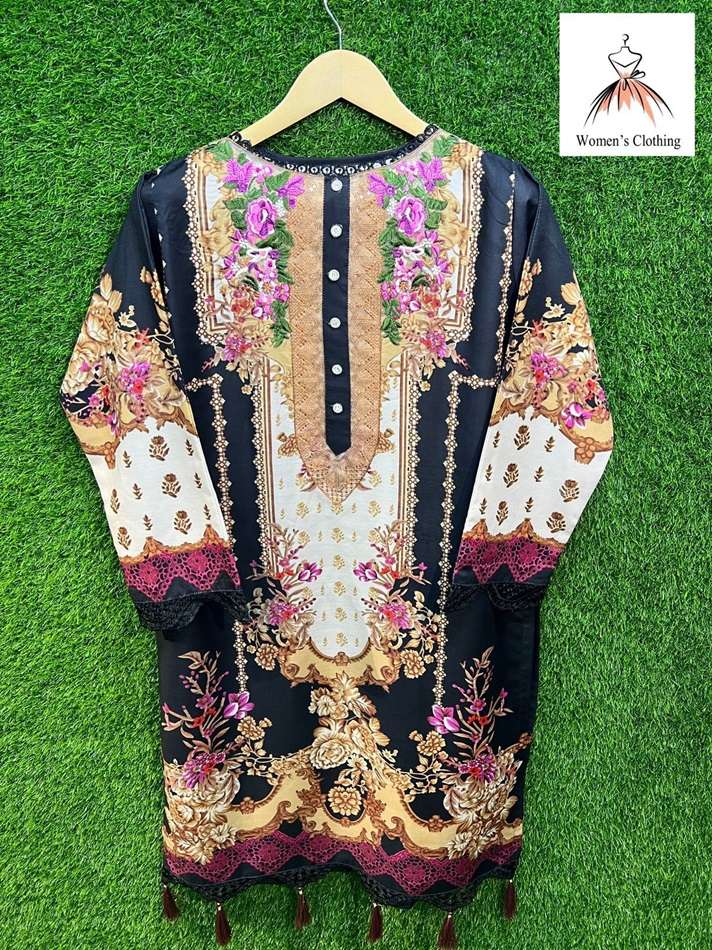 SANA SAFINAZ 101 BY ASLIWHOLESALE DESIGNER SOFT LAWN COTTON PRINTED DRESS