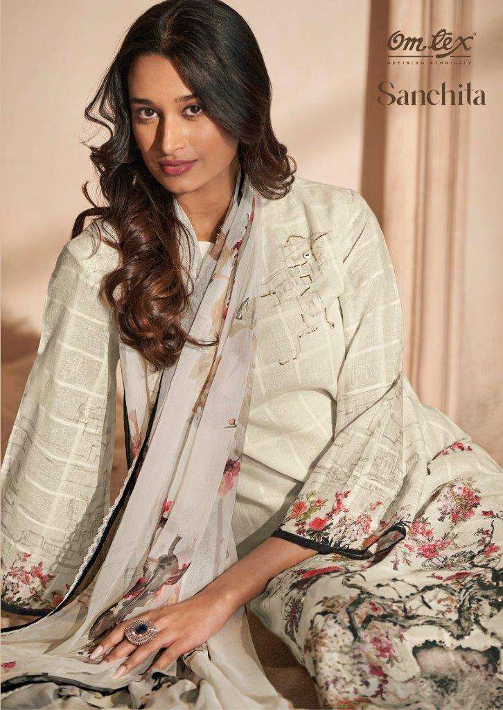 SANCHITA BY OMTEX DESIGNER PURE LAWN COTTON DIGITAL PRINT EMBROIDERY DRESSES