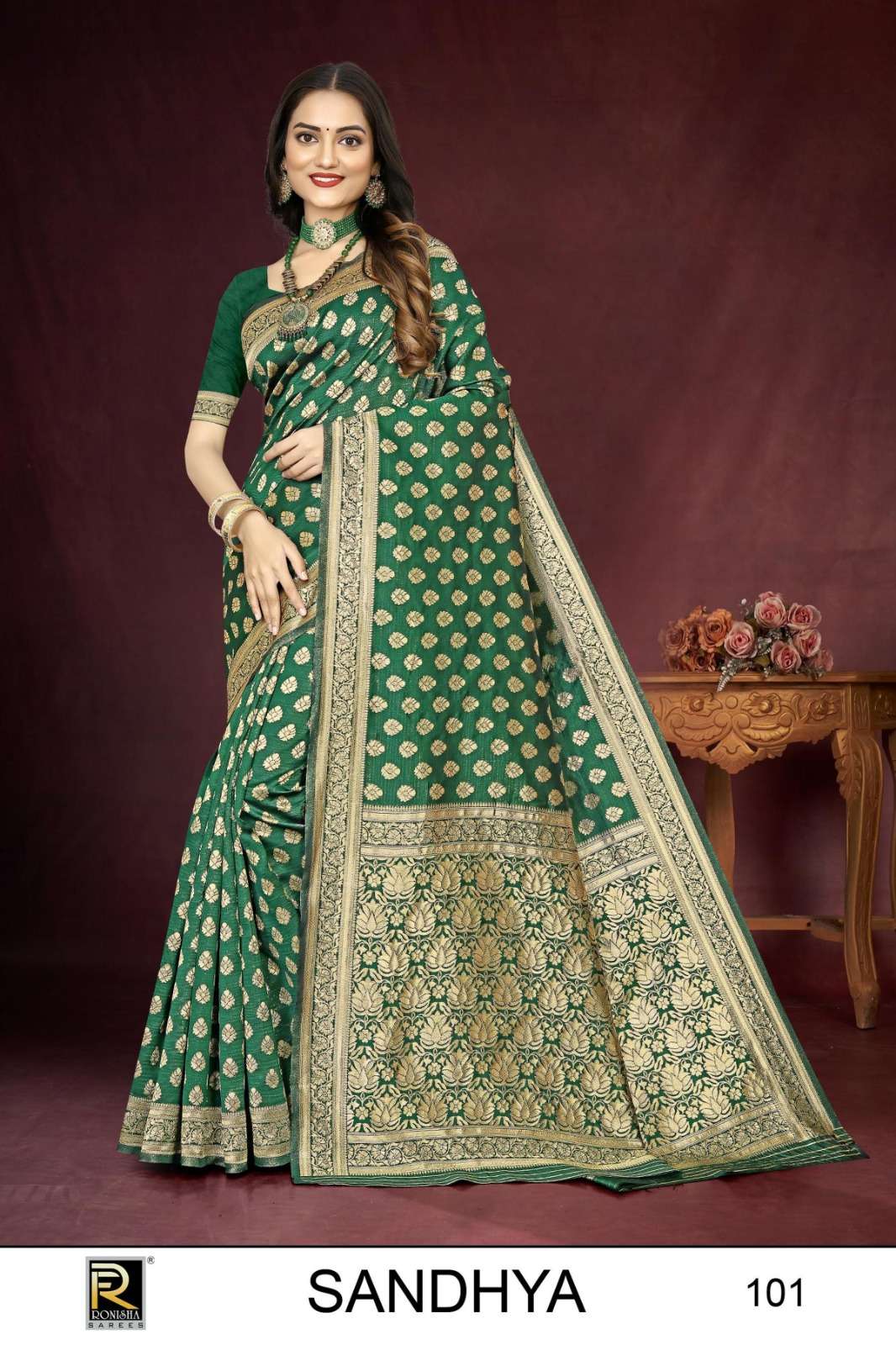 SANDHYA BY RONISHA FASHION DESIGNER FANCY BANARASI SILK SAREES