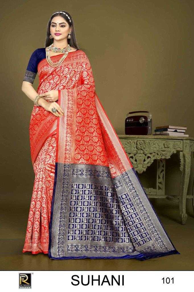 SUHANI BY RONISHA FASHION DESIGNER FANCY BANARASI SILK SAREES