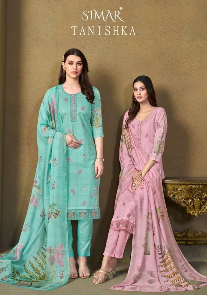 TANISHKA BY SIMAR HEAVY PREMIUM COTTON LAWN DIGITAL PRINT DRESSES