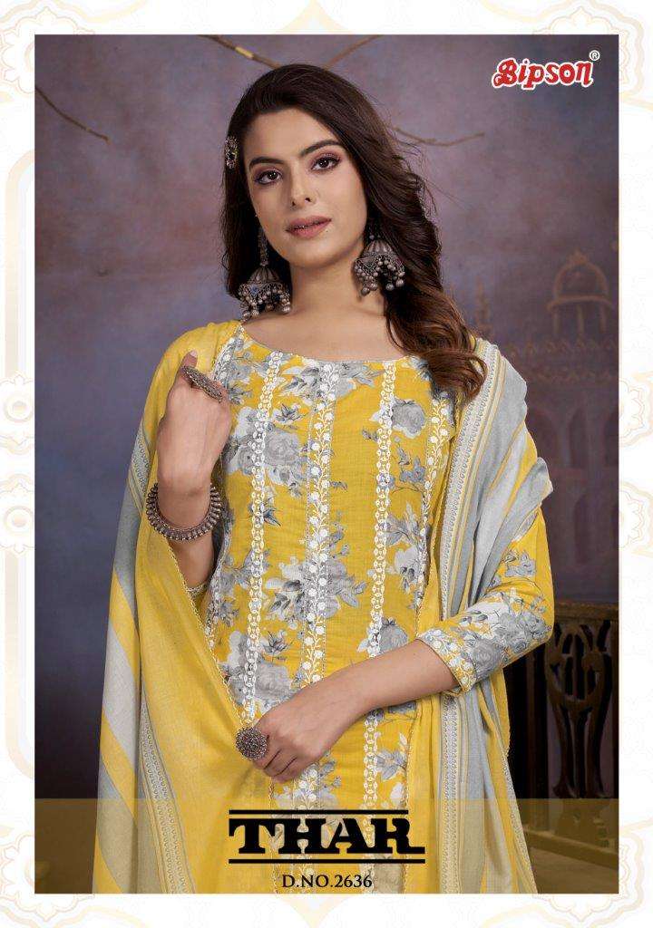 THAR 2636 BY BIPSON PRINTS PURE CAMBRIC COTTON PRINT DRESSES