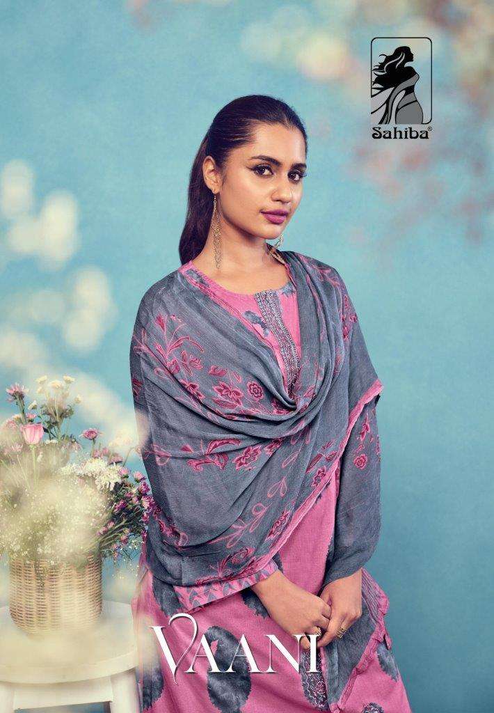 VAANI BY SAHIBA DESIGNER PURE COTTON LAWN DIGITAL PRINT HANDWORK DRESSES