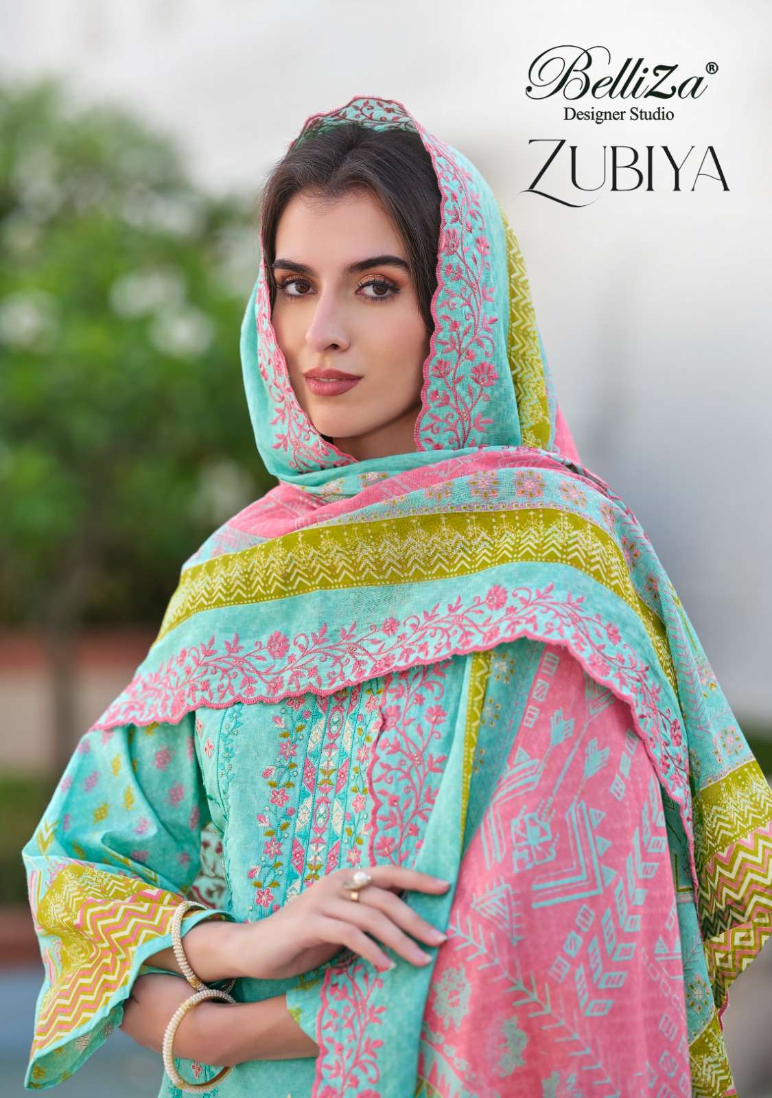 ZUBIYA BY BELLIZA 923-001 TO 923-010 SERIES COTTON DIGITAL PRINT DRESSES