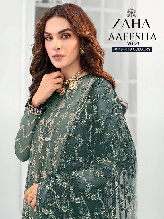 AAEESHA 10116 BY ZAHA 10119-I TO 10119-L SERIES GEORGETTE PAKISTANI DRESSES