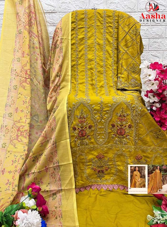 AASHA 1092 BY AASHA DESIGNER HEAVY 16KG RAYON  SELF EMBROIDERY DRESSES