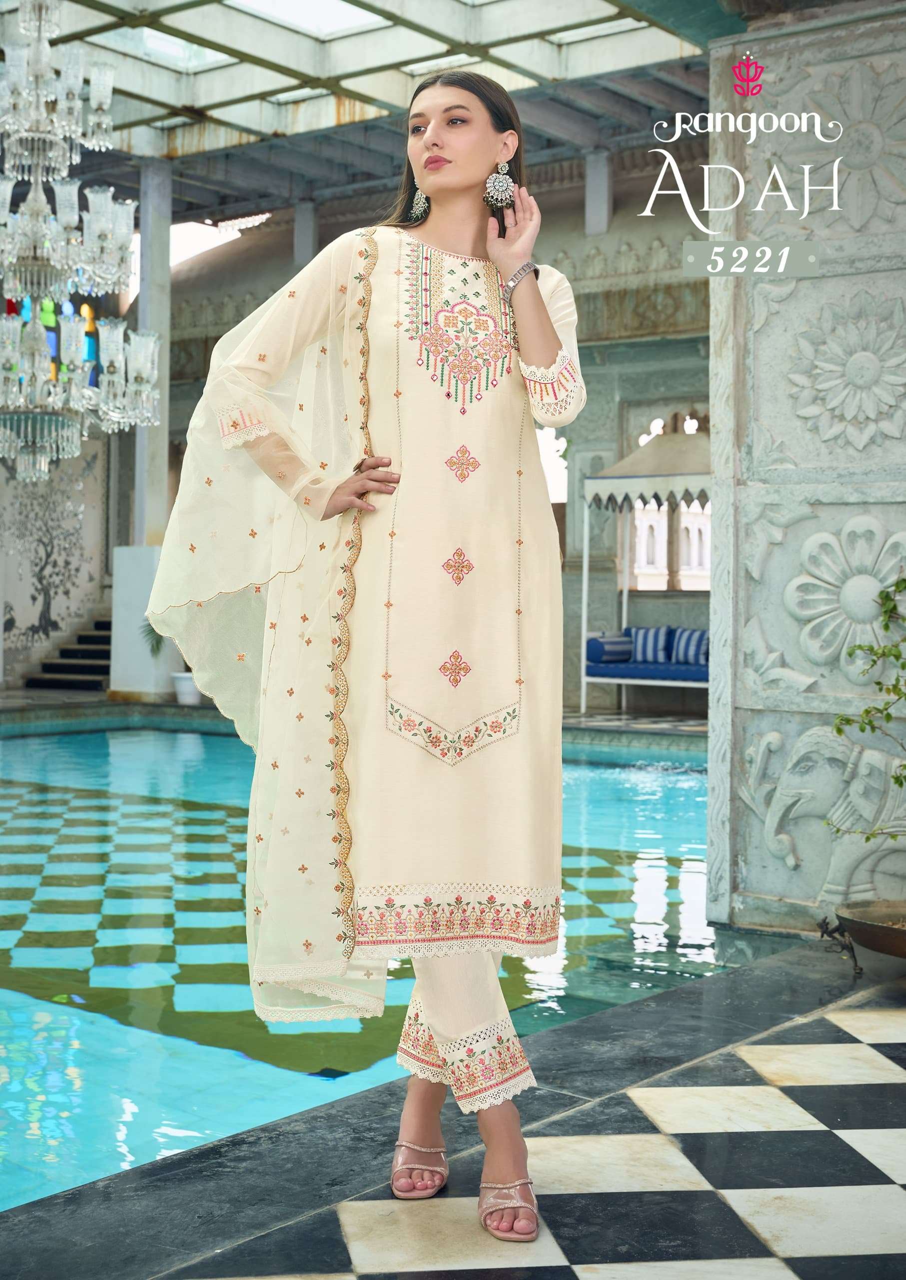 ADAH BY RANGOON 5221 TO 5226 SERIES HEAVY PURE VISCOSE WORK DRESSES