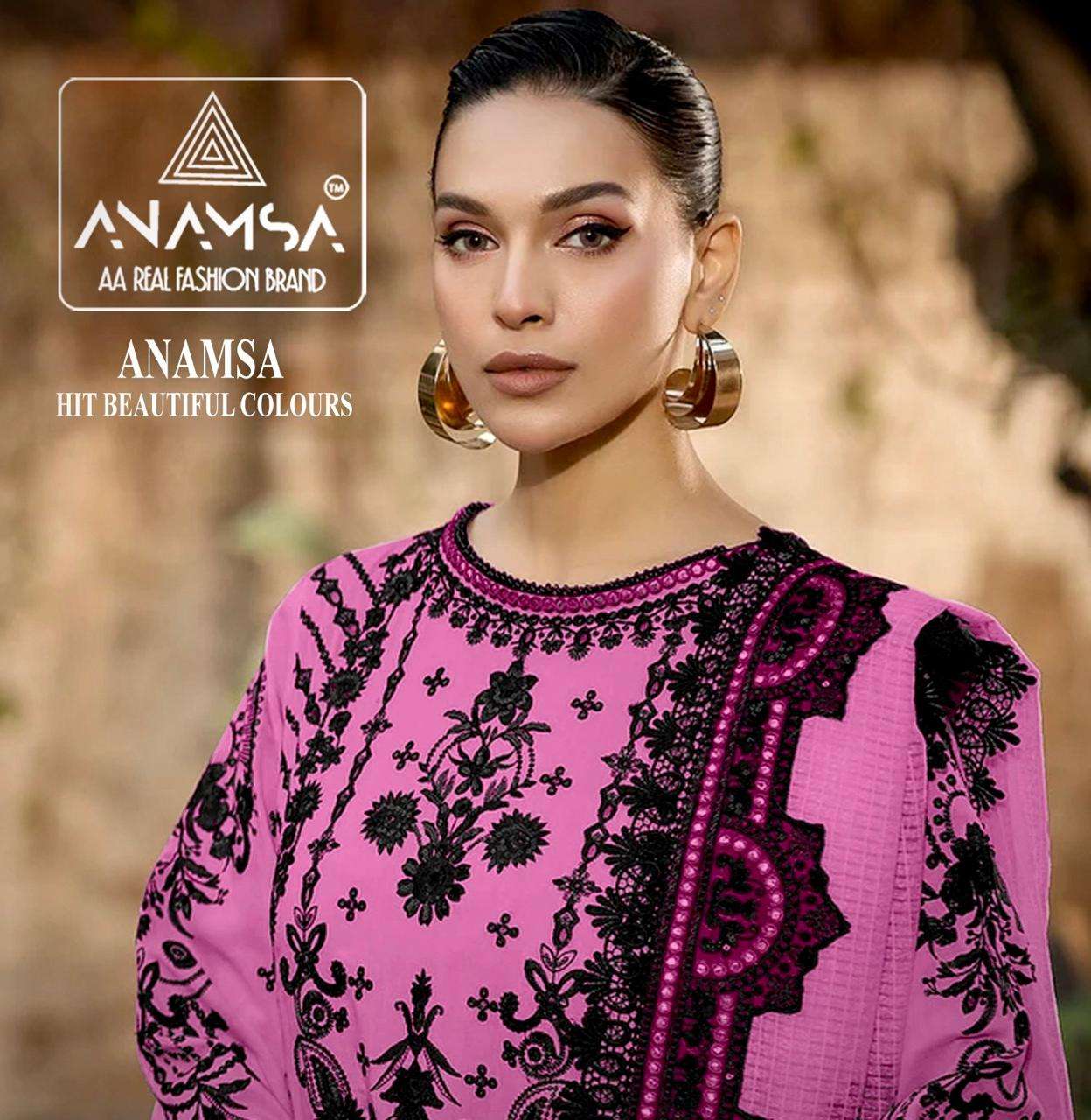 ANAMSA 439 NX BY ANAMSA DESIGNER PURE HEAVY RAYON COTTON WORK DRESS