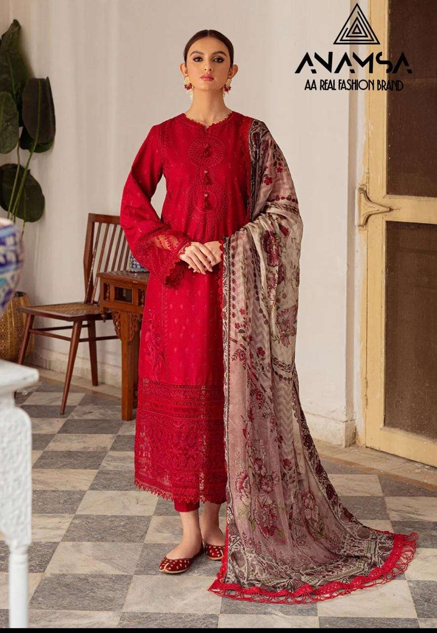 ANAMSA 468 BY ANAMSA DESIGNER PURE HEAVY RAYON COTTON WORK DRESS