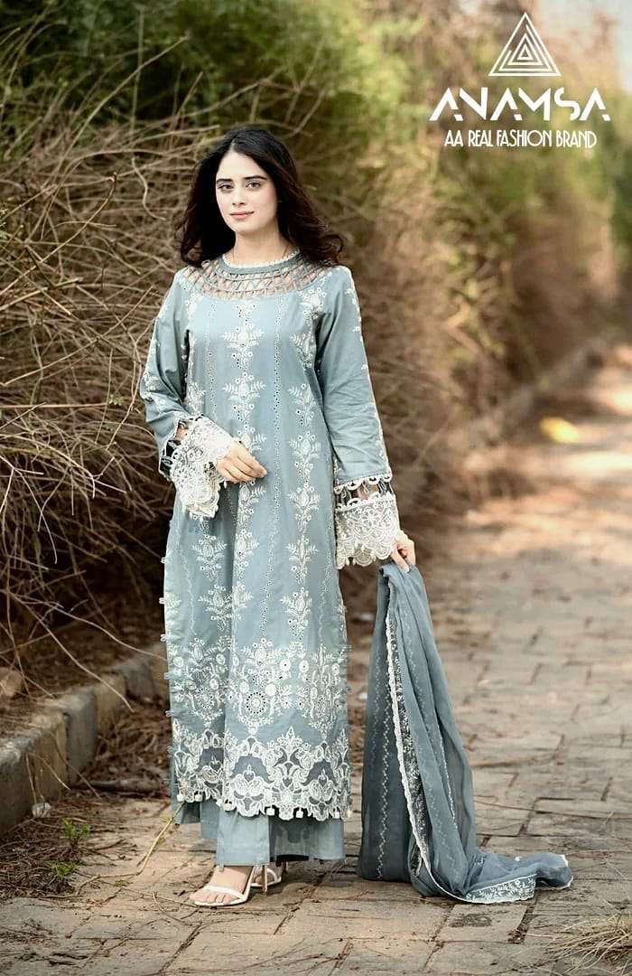 ANAMSA 474 BY ANAMSA DESIGNER PURE HEAVY RAYON COTTON WORK DRESS