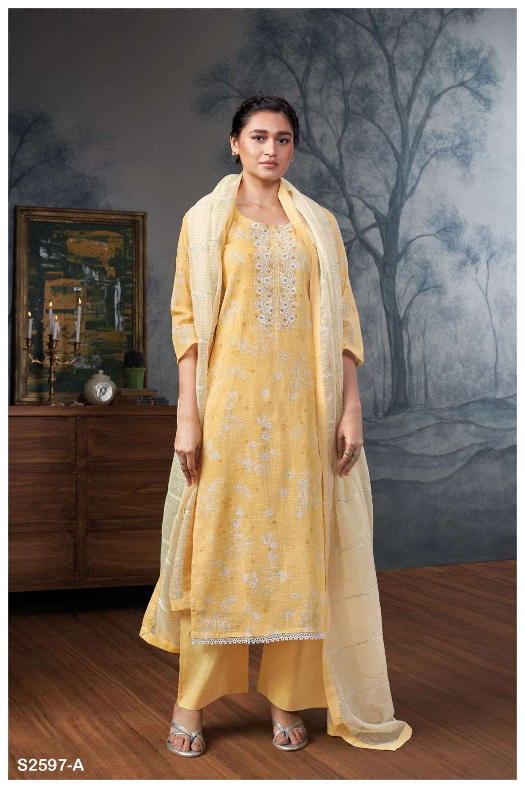 ANVIKA 2597 BY GANGA FASHIONS HEAVY PREMIUM COTTON DIGITAL PRINT DRESSES