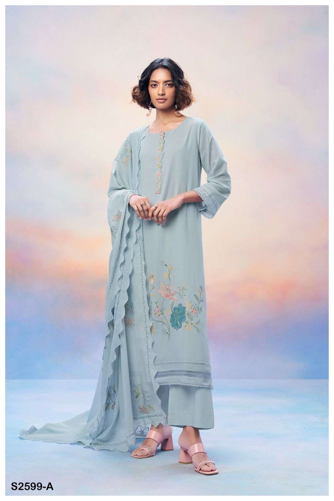 ANWITA 2599 BY GANGA FASHIONS HEAVY PREMIUM COTTON DIGITAL PRINT DRESSES