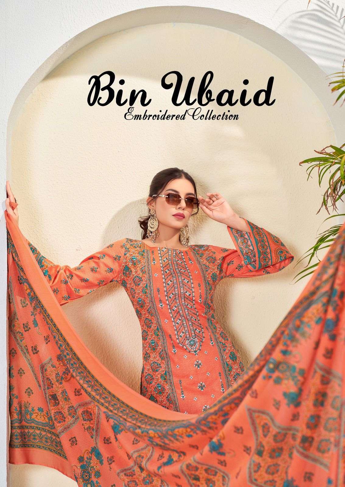BIN UBAID VOL-03 BY AL KARAM 3001 TO 3006 SERIES HEAVY COTTON PRINT DRESSES