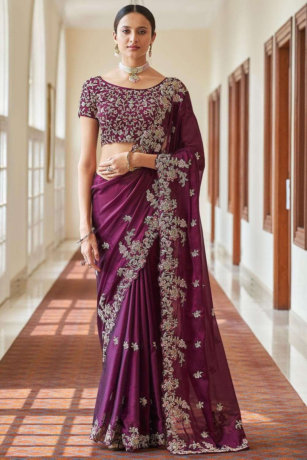 BT-180 BY ASLIWHOLESALE DESIGNER SOFT GEORGETTE SILK EMBROIDERY SAREES