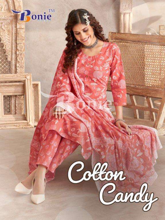 COTTON CANDY BY BONIE 1001 TO 1008 SERIES COTTON WORK STITCHED DRESSES