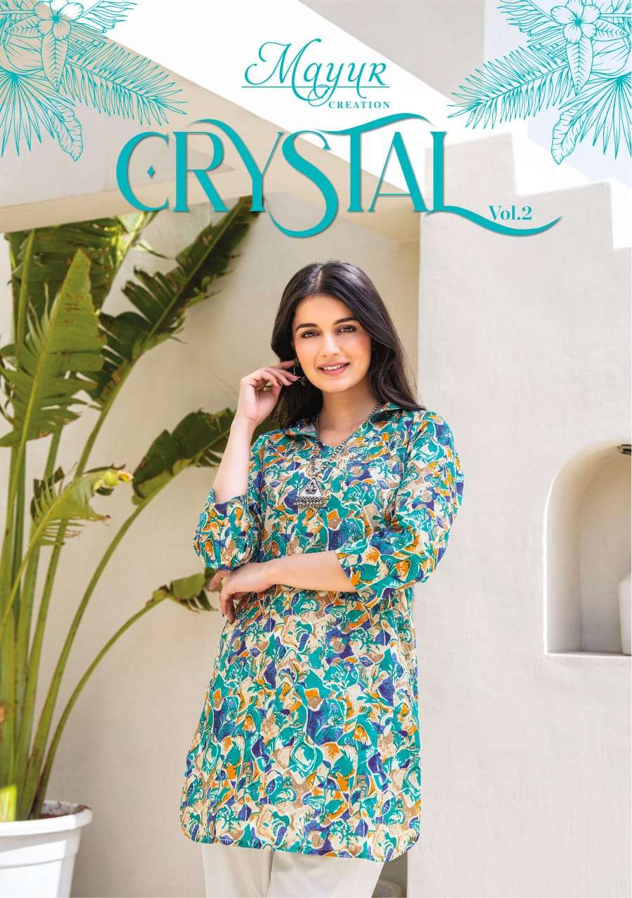 CRYSTAL VOL-2 BY MAYUR CREATION 2001 TO 2012 SERIES COTTON PRINTED TOPS