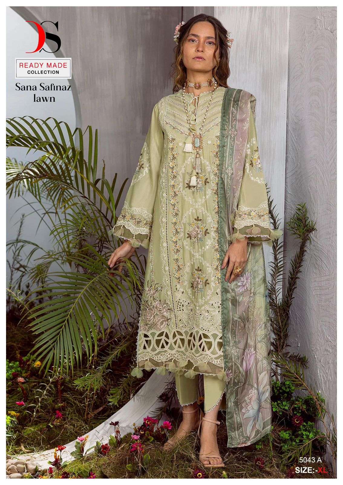 D-5043 COLOURS BY DEEPSY SUITS HEAVY COTTON EMBROIDERY PAKISTANI DRESSES