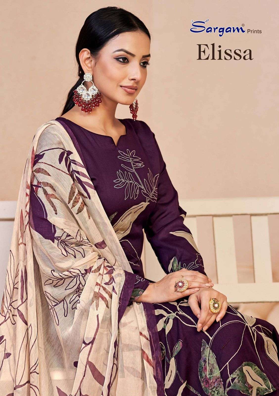 ELISSA BY SARGAM DESIGNER FACNY PURE JAAM DIGITAL PRINT DRESSES