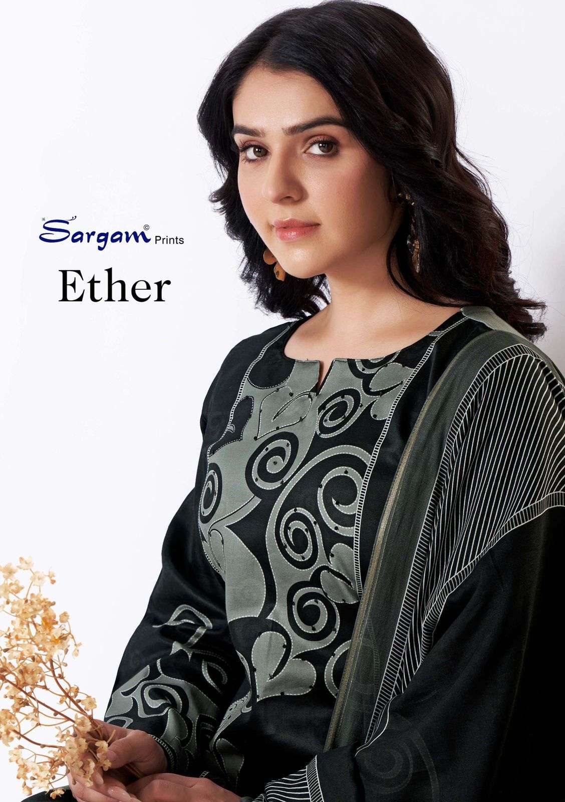 ETHER BY SARGAM DESIGNER FACNY PURE JAAM DIGITAL PRINT DRESSES