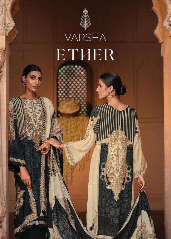 ETHER BY VARSHA 01 TO 05 SERIES VISCOSE MUSLIN DIGITAL PRINTED DRESSES