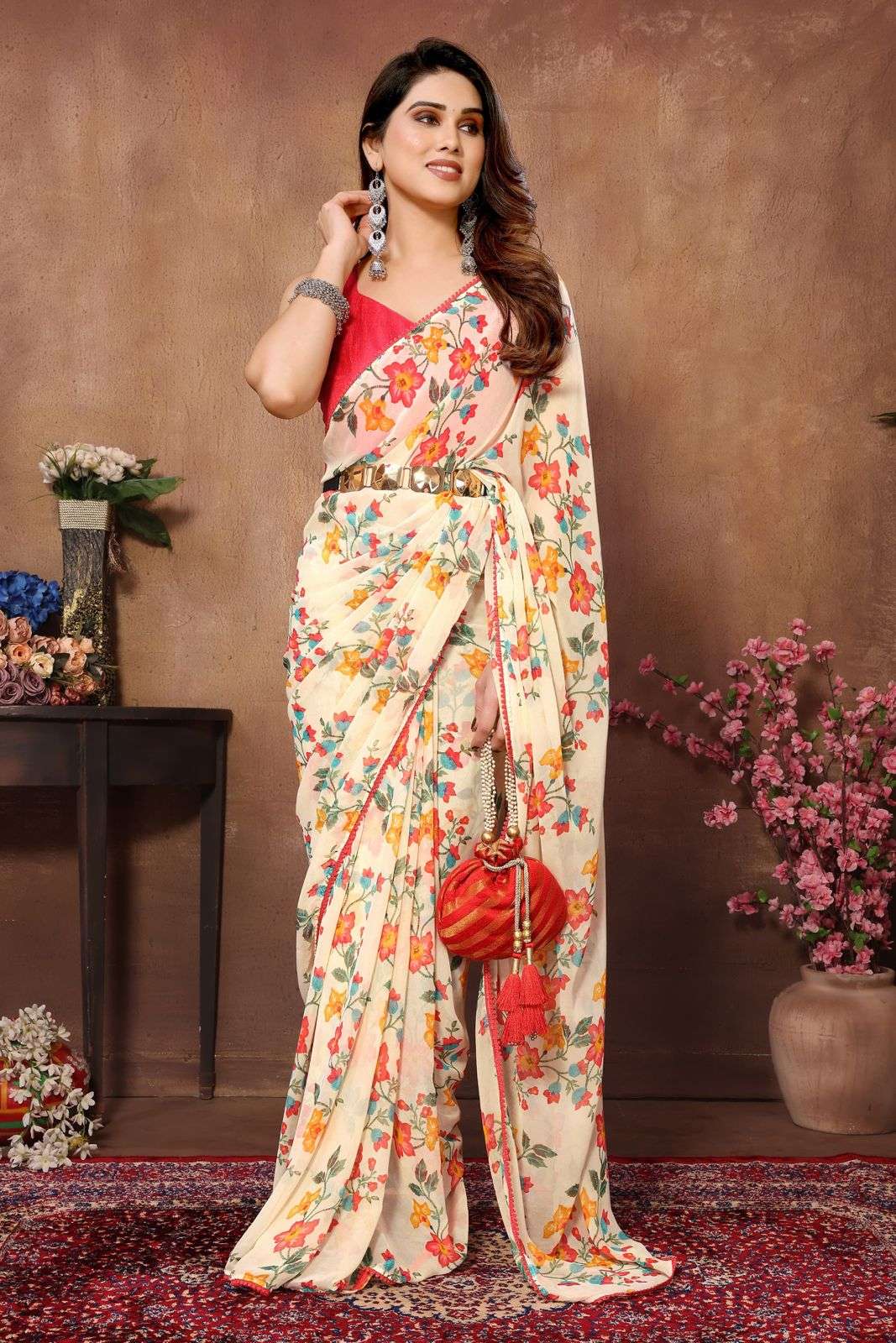 GC-VOL-08 BY ASLIWHOLESALE DESIGNER SOFT GEORGETTE PRINTED SAREES