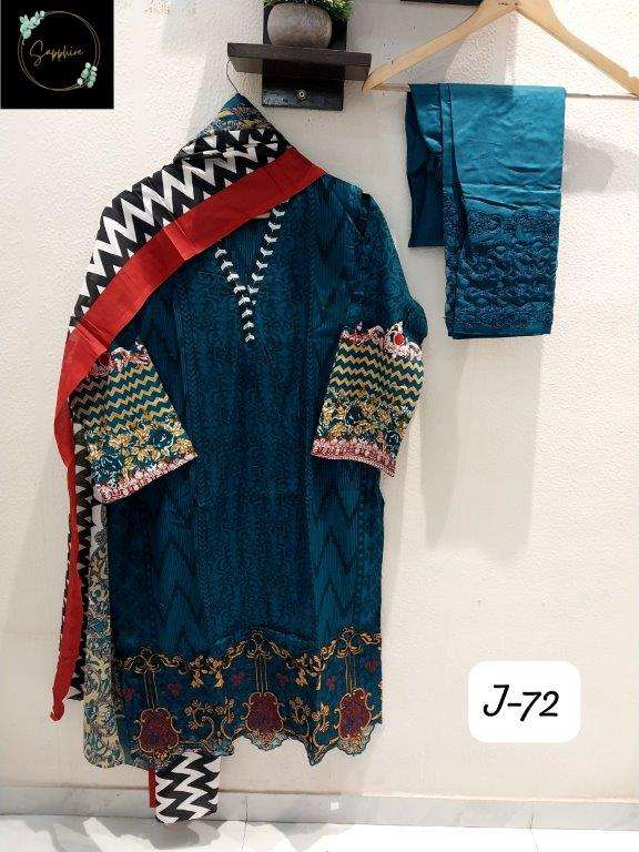 JAZMIN VOL-72 BY SAPPHIRE DESIGNER PURE LAWN COTTON PAKISTANI DRESSES