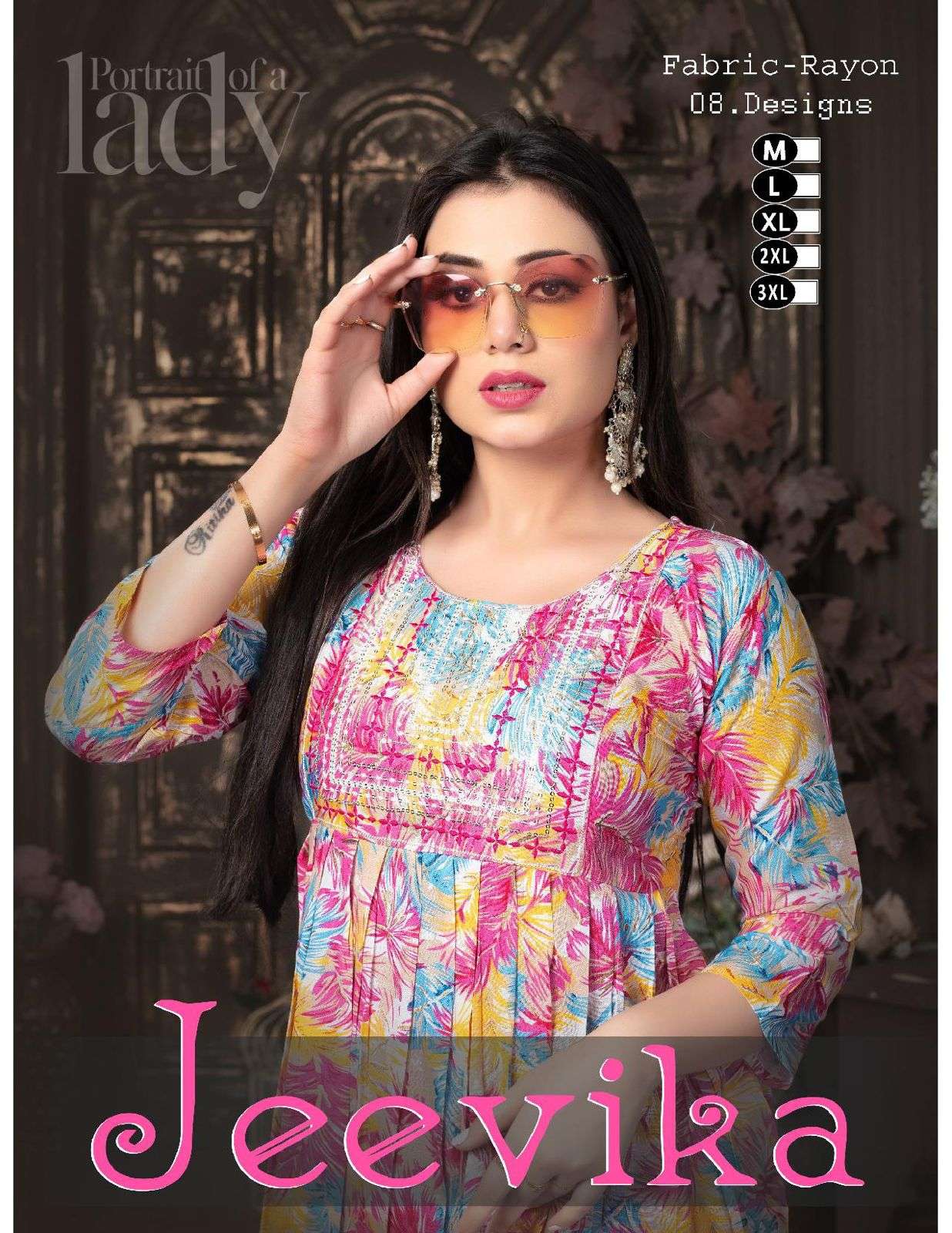 JEEVIKA BY ASLIWHOLESALE 101 TO 108 SERIES DESIGNER FACNY RAYON PRINT DRESSES