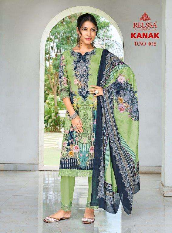 KANAK BY RELSSA DESIGNER HEAVY COTTON EMBROIDERED DIGITAL PRINT DRESSES