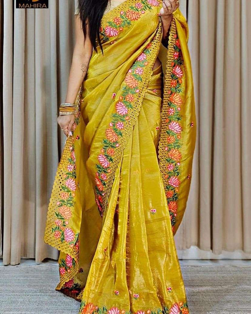 KAVIYA BY ASLIWHOLESALE DESIGNER SOFT FANCY GOLD CRUSH PRINTED SAREES