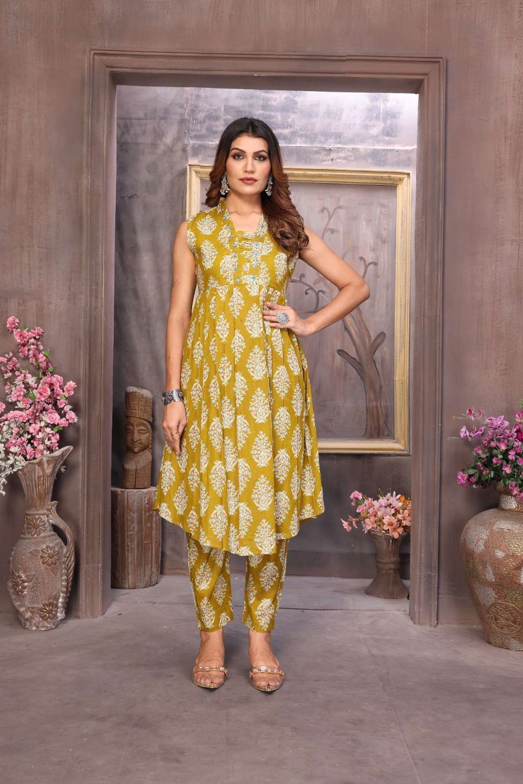 KAYA VOL-11 BY ASLIWHOLESALE DESIGNER FACNY COTTON PRINT KURTIS