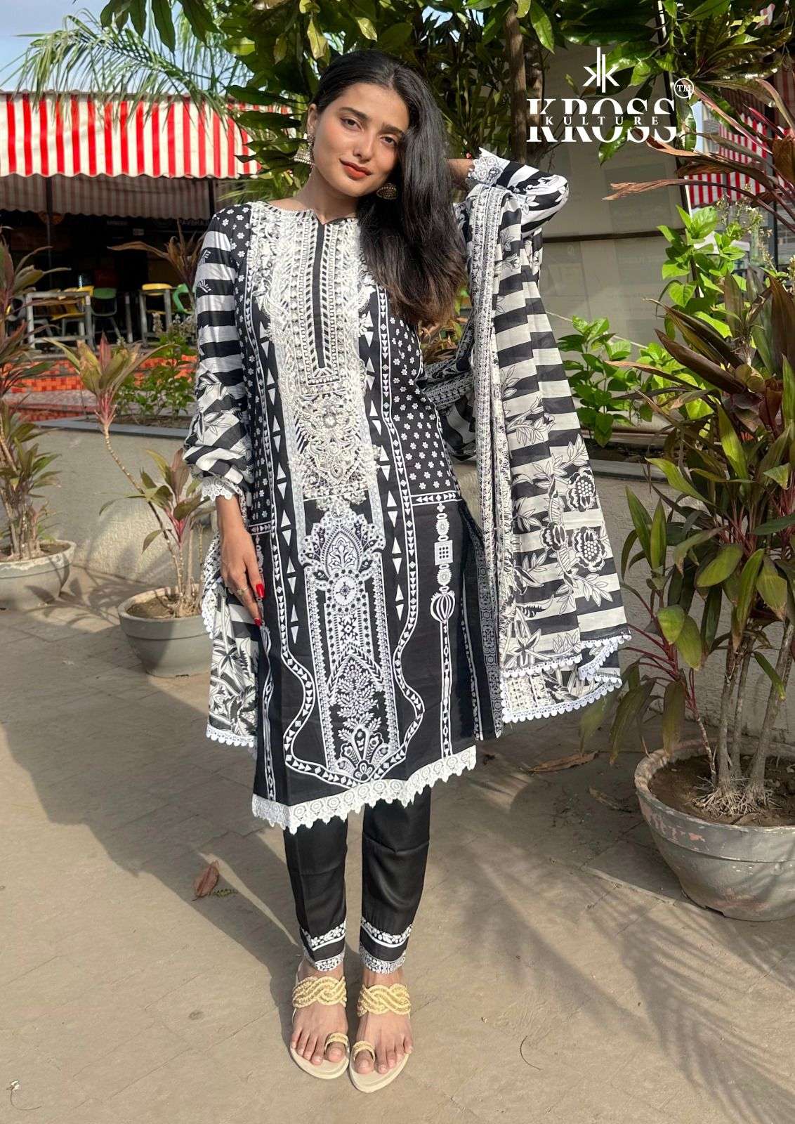 KK 2008 BY KROSS KULTURE DESIGNER HEAVY COTTON EMBROIDERY DRESSES