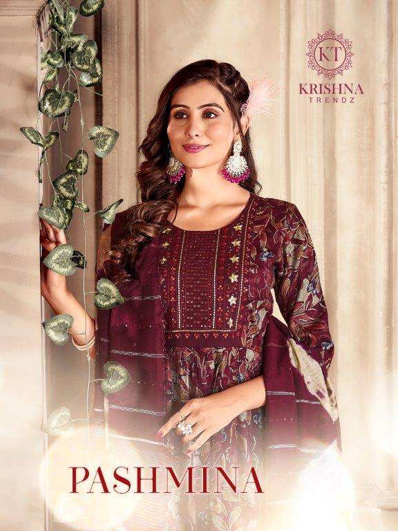 KRISHNA PASHMINA VOL-01 BY ASLIWHOLESALE DESIGNER FACNY CAPSULE PRINT DRESSES