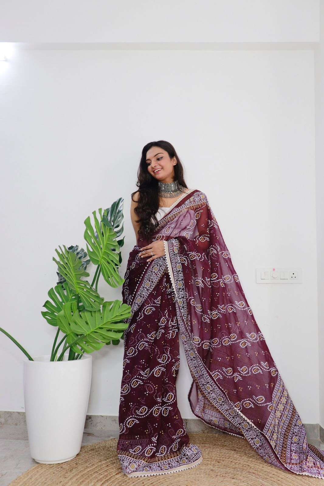 KSHMTA BY ASLIWHOLESALE DESIGNER SOFT CHIFFON SILK WORK SAREES