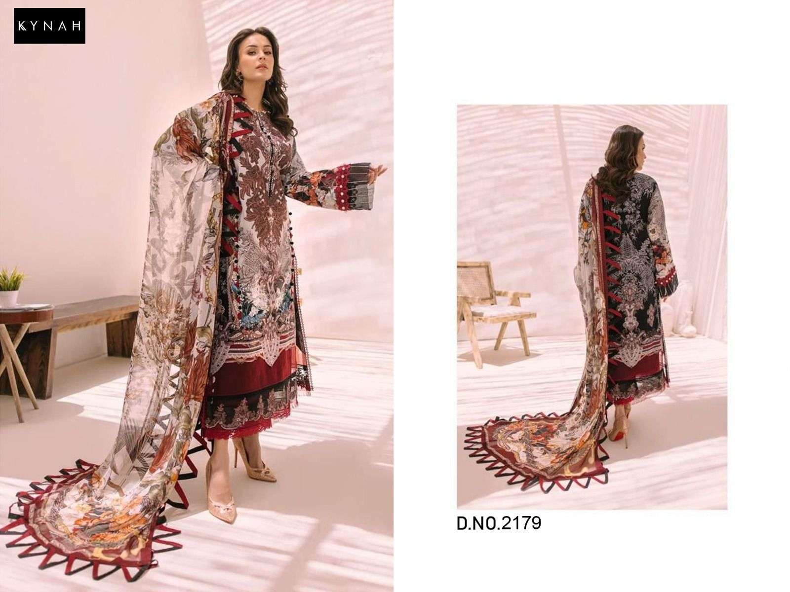 KYNAH 2179 BY ASLIWHOLESALE HEAVY COTTON PRINT EMBROIDERY DRESSES