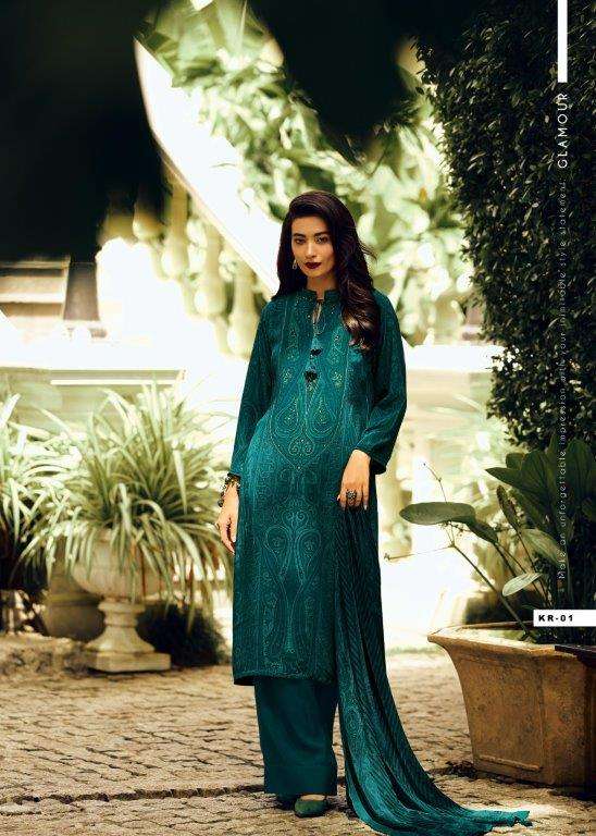 KYRA BY VARSHA DESIGNER FANCY PURE CREPE COTTON EMBROIDERY DRESSES