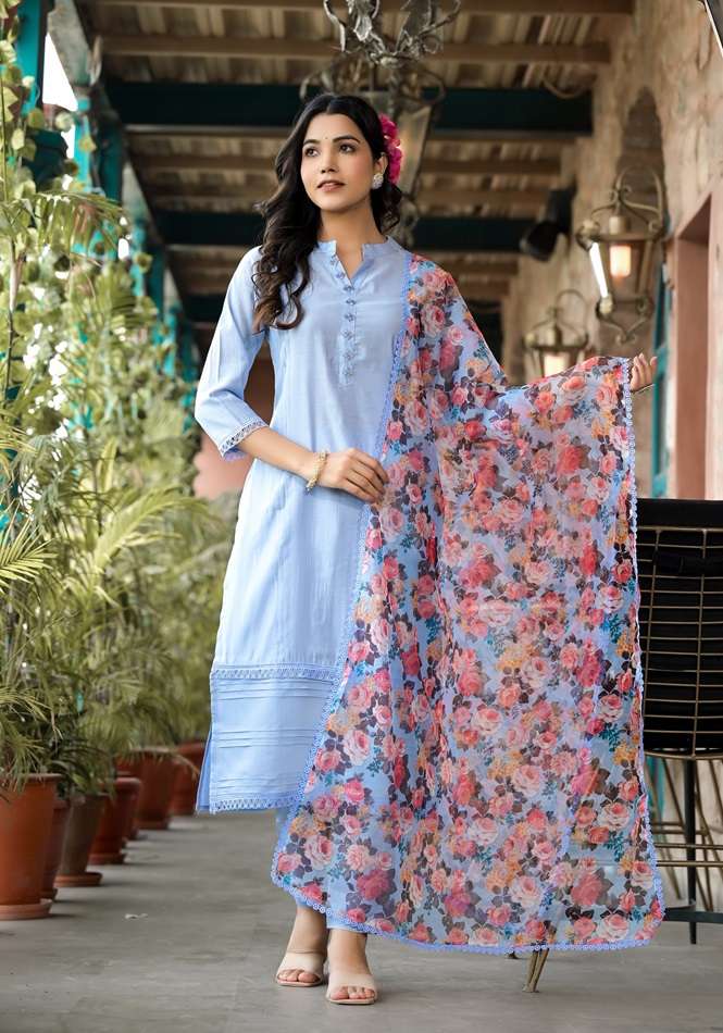 LABEL KHOJ 9603 BY ASLIWHOLESALE DESIGNER FACNY MODAL SILK PRINT DRESSES