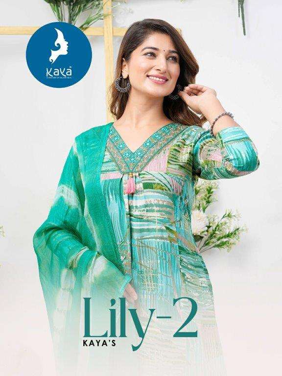 LILY VOL-02 BY KAYA 01 TO 08 SERIES DESIGNER RAYON PRINTED DRESSES