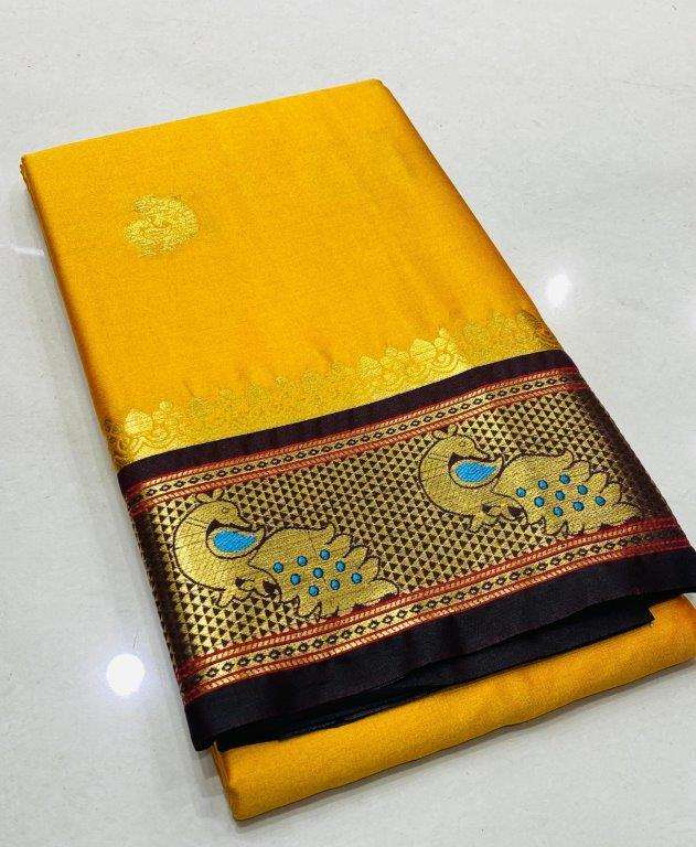 MAHARANI PAITHANI BY ASLIWHOLESALE DESIGNER SOFT PAITHANI SILK WEAVING SAREES