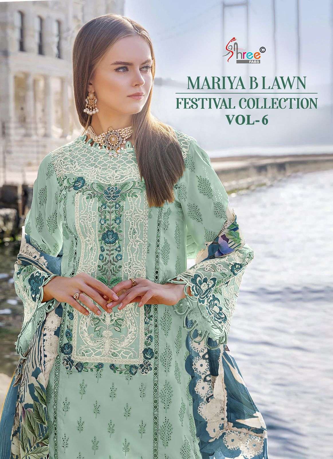 MARIYA B LAWN FESTIVAL COLLECTION VOL-06 BY SHREE FABS COTTON PRINTED DRESSES