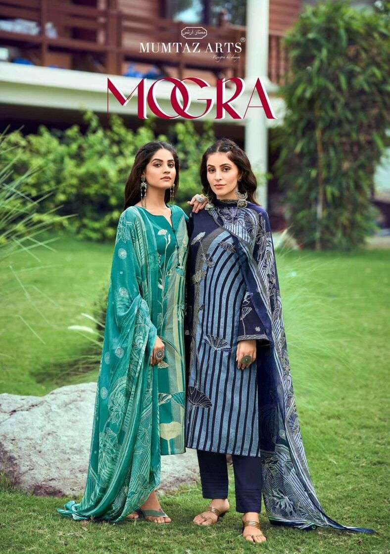 MOGRA BY MUMTAZ ARTS 12001 TO 12004 SERIES LAWN PRINT EMBROIDERY DRESSES