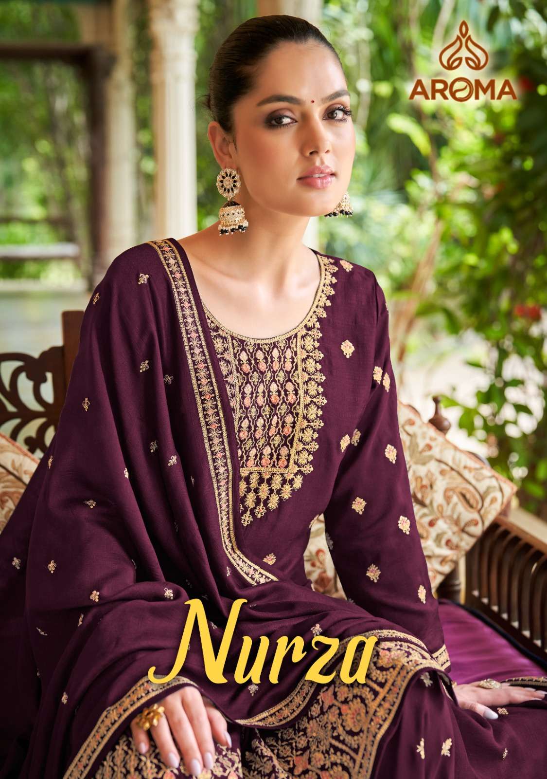 NURZA BY SARA TRENDZ 1350 TO 1353 SERIES HEAVY PREMIUM SILK WORK DRESSES