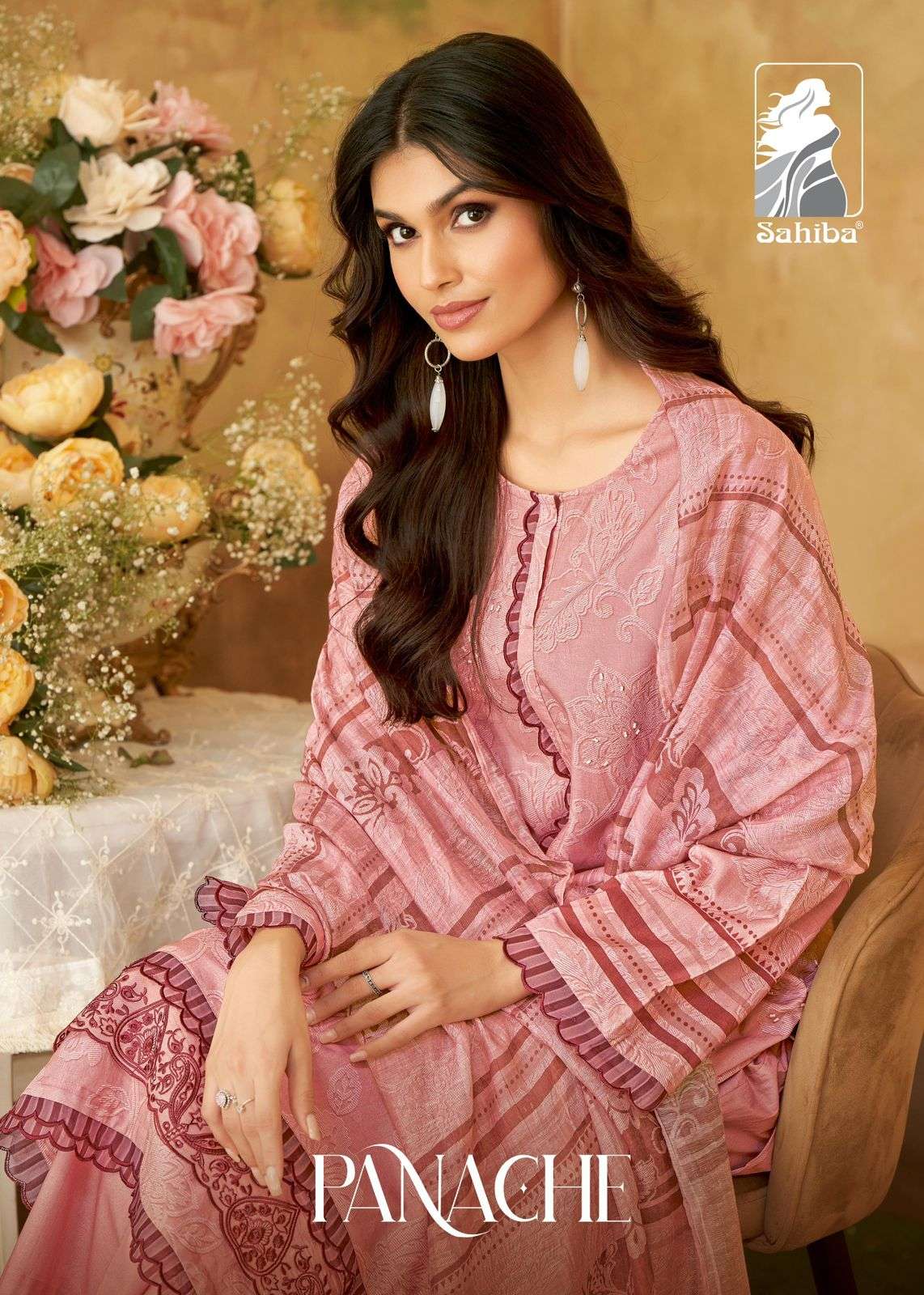 PANACHE BY SAHIBA DESIGNER PURE COTTON LAWN DIGITAL PRINT HANDWORK DRESSES