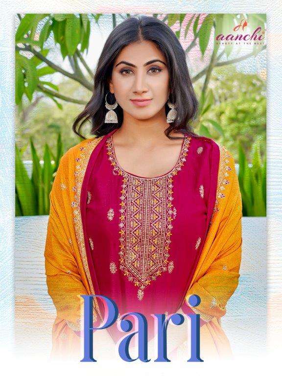 PARI BY AANCHI 1001 TO 1004 SERIES FANCY VICHITRA PRINTED DRESSES