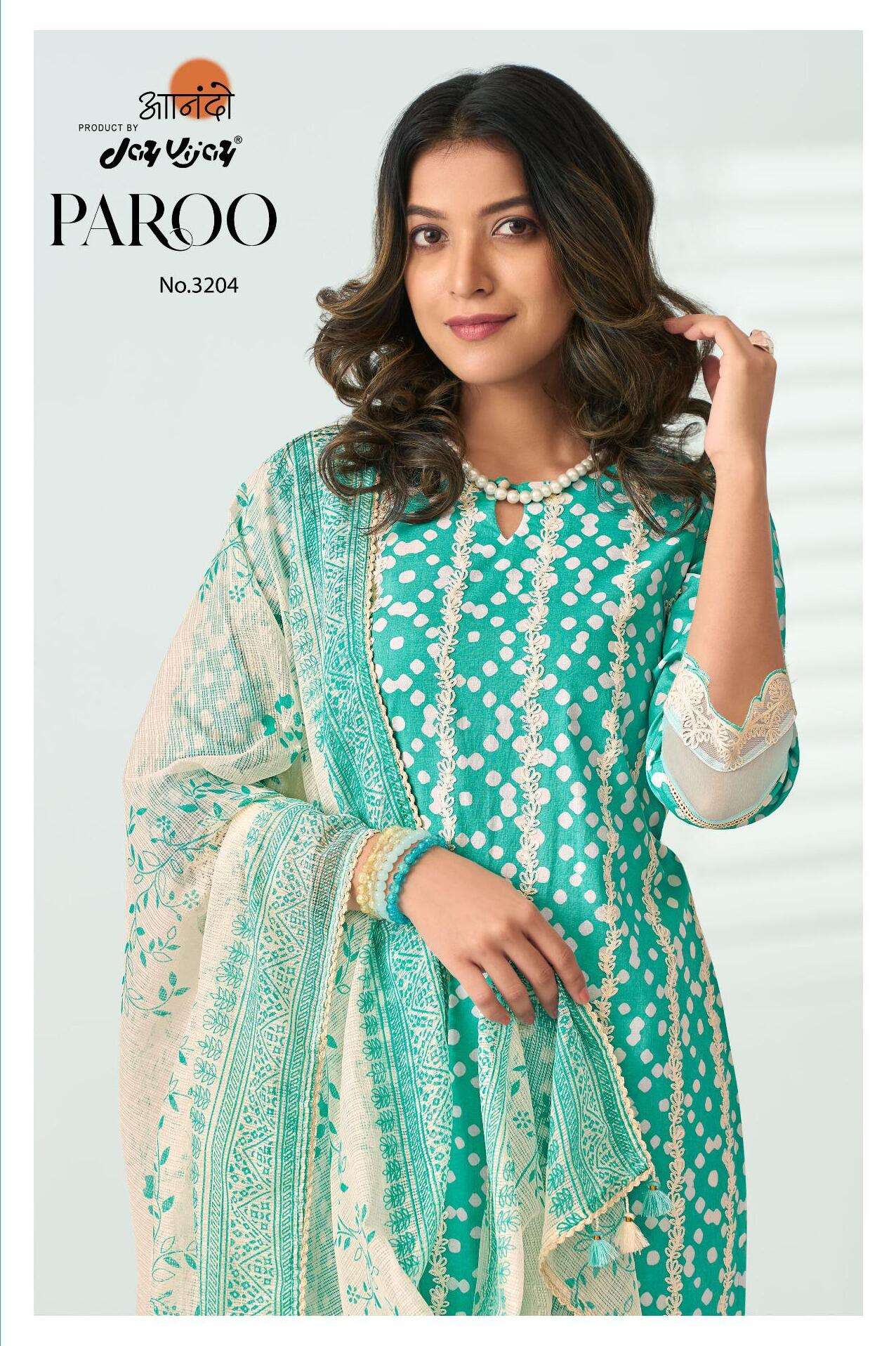 PAROO BY JAY VIJAY DESIGNER FANCY PURE COTTON BLOCK PRINT DRESSES